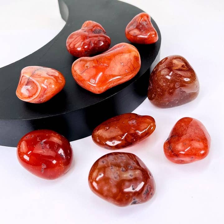 Rock Paradise - Wholesale Spiritual Stone/Crystal - Carnelian Crystal Tumbled Stones - XLarge Size - Choose 1,31