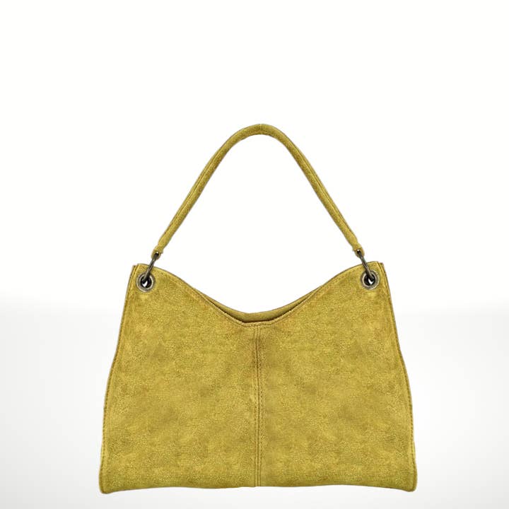 ITALIAN'S LEATHER - Wholesale Shoulder Bag - Women's - Riccio Suede Leather Bag 22021427