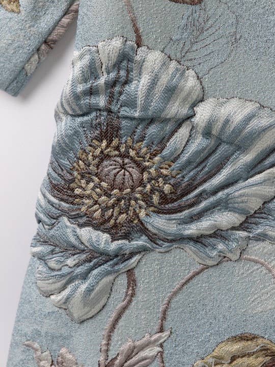 Productseeker - Wholesale Dress - Women's - CT102Y Hand-beaded Floral Windbreaker With Round Neck Charm11