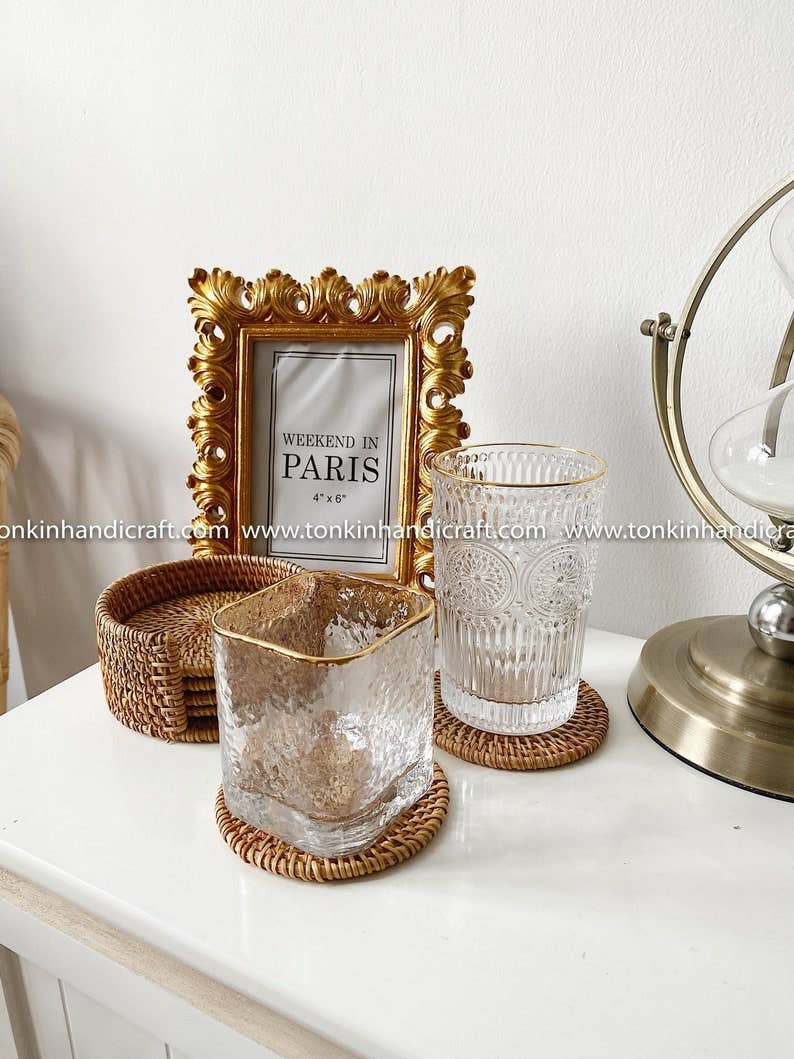 Tonkin Handicraft - Wholesale Coasters - Set of 6 rattan coasters3