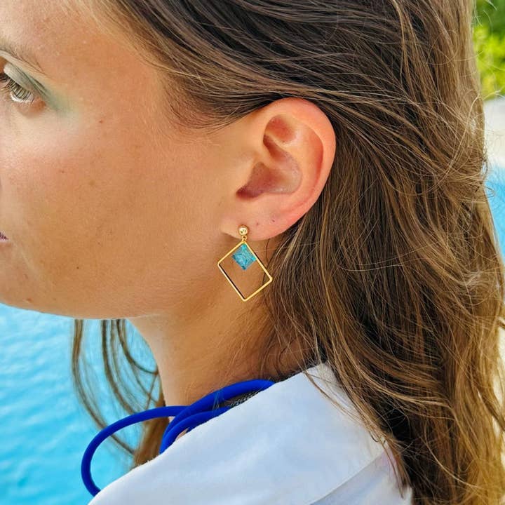 Lego Dangle Earrings - The Charmers for wholesale by Brique d'Oreille