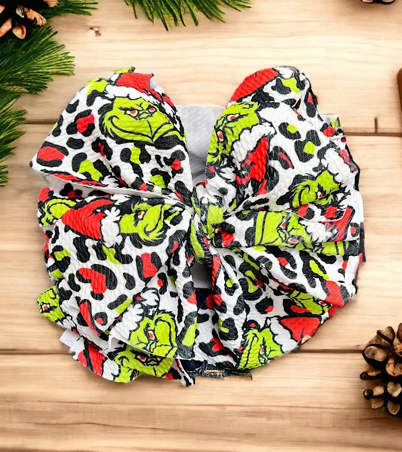 Kids Charm Online - Wholesale Fashion Headband - Kids - BIG TASSEL MR.GRINCHH PRINTED HEADBANDS. 3PCS/ $10.5010