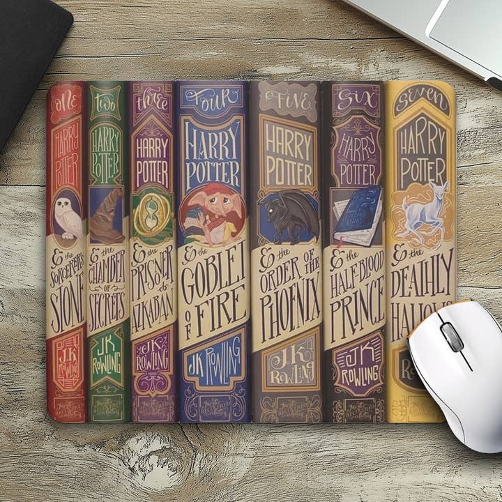 Wizarding Book Spines Mouse Pad for wholesale by 5C's Wholesale