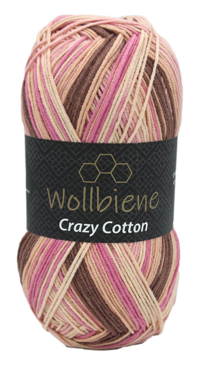 Wollbiene - Venta al por mayor Hilos - Hilo de lana Wollbiene Crazy Cotton para todas las estaciones, 100 g39