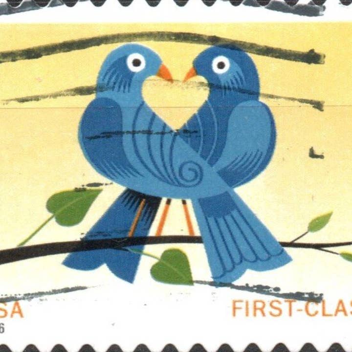 Postage Stamp Jewelry - Wholesale Dangle Earrings - 2006 Love Birds - USA Stamp - Postage stamp jewelry - Postage Stamp Earrings - French clip earrings in antique bronze finish4