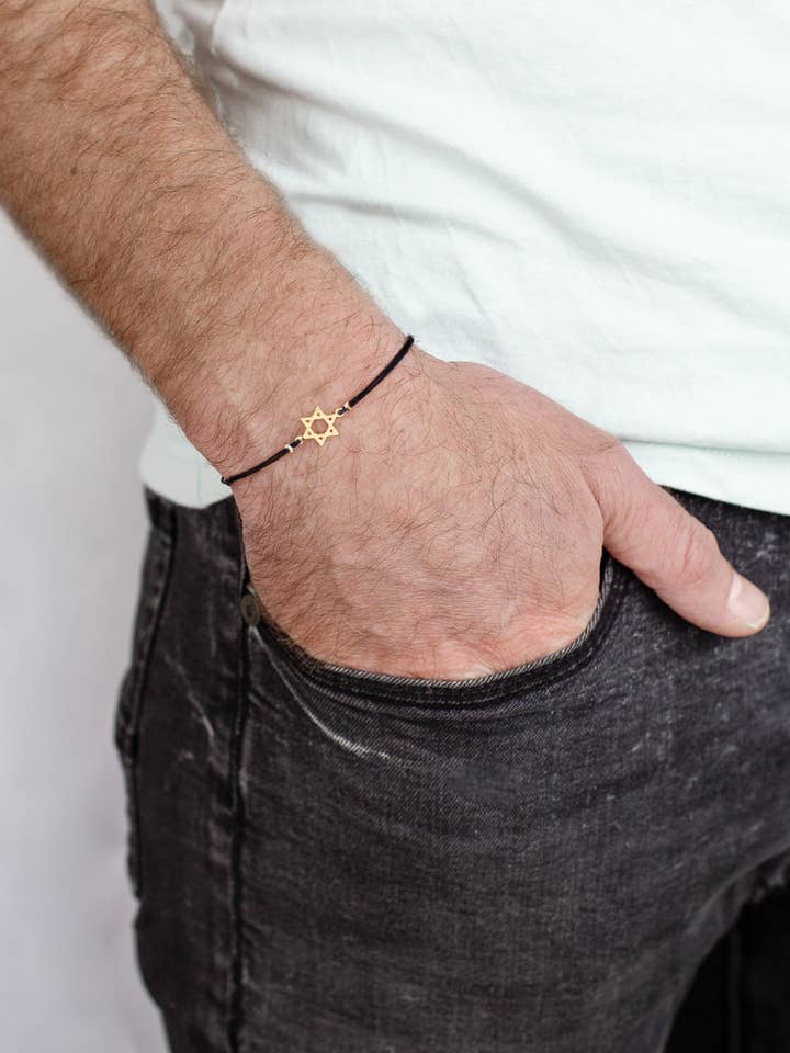 Star of David Bracelet for men for wholesale by Shlomit Ofir Jewelry Design