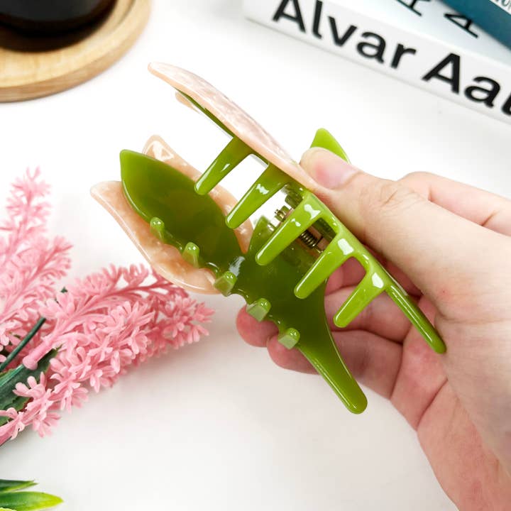 TheDivaSoap - Wholesale Hair Clip - Women's - Acetate tulip claw clip flower hair clips5