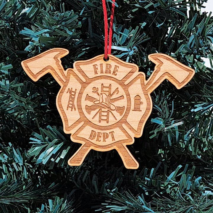 Giftable Memories - Wholesale Ornament - Fire Department Maltese Cross0