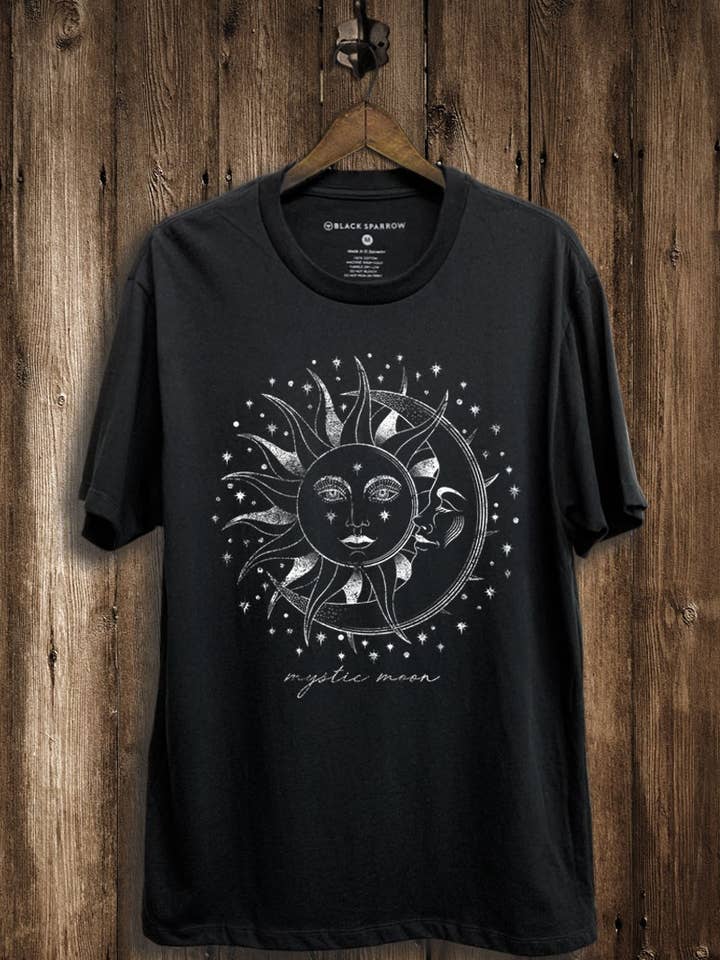 Lotus Fashion Collection - Wholesale Screen Printed T-Shirt - Women's - Mystic Moon Graphic Top