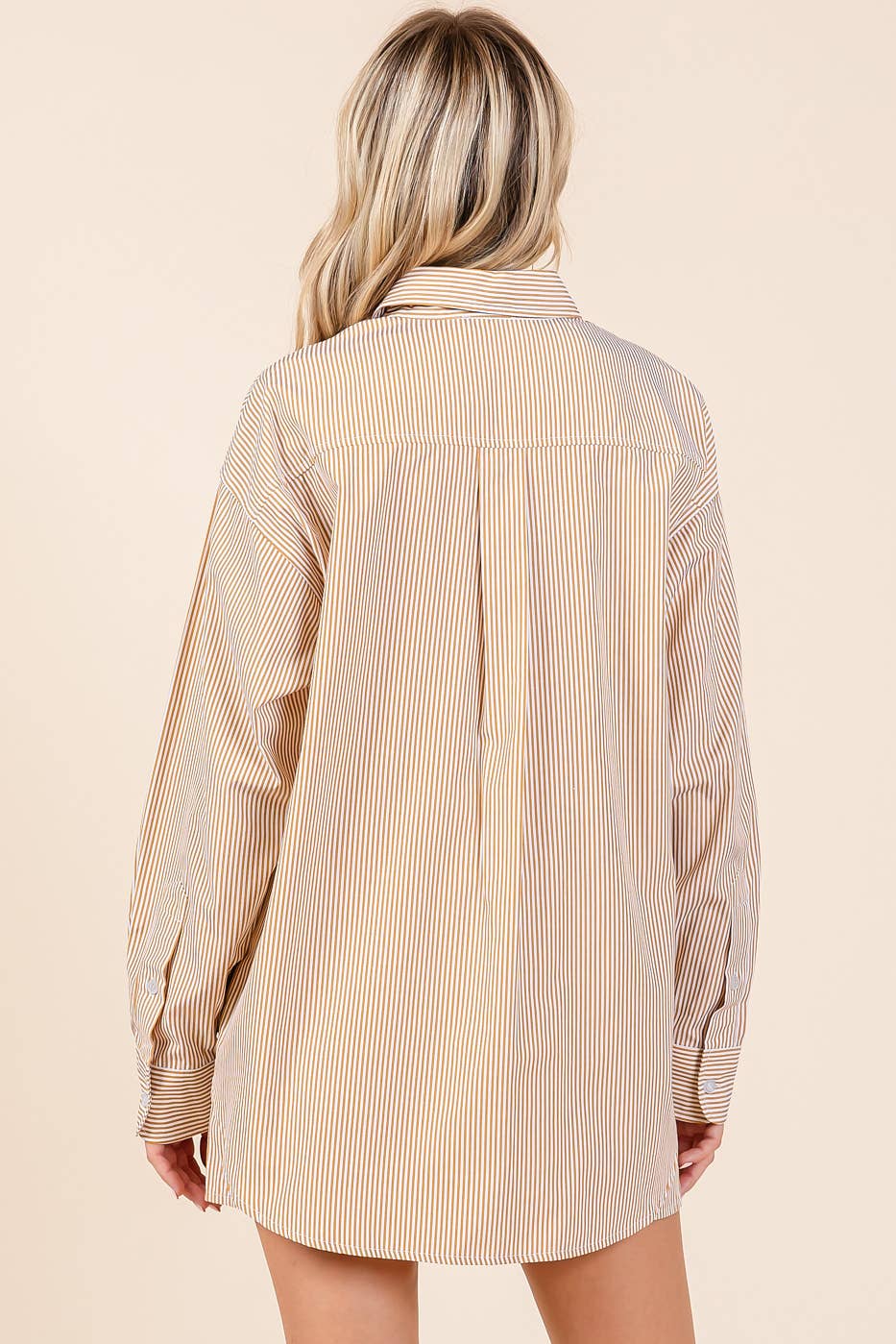 mittoshop - Wholesale Lounge Set - Women's - STRIPED SHIRT AND SHORTS SET21