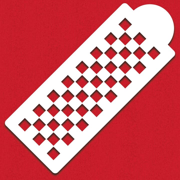 Checkerboard Cake Stencil for wholesale by Designer Stencils