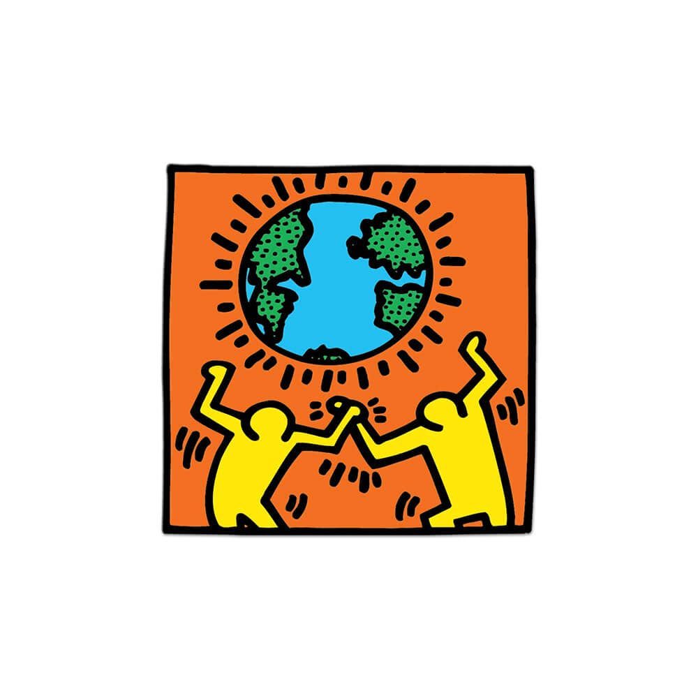 Apply Stickers - Wholesale Sticker - Earth by Keith Haring - Die-Cut Sticker