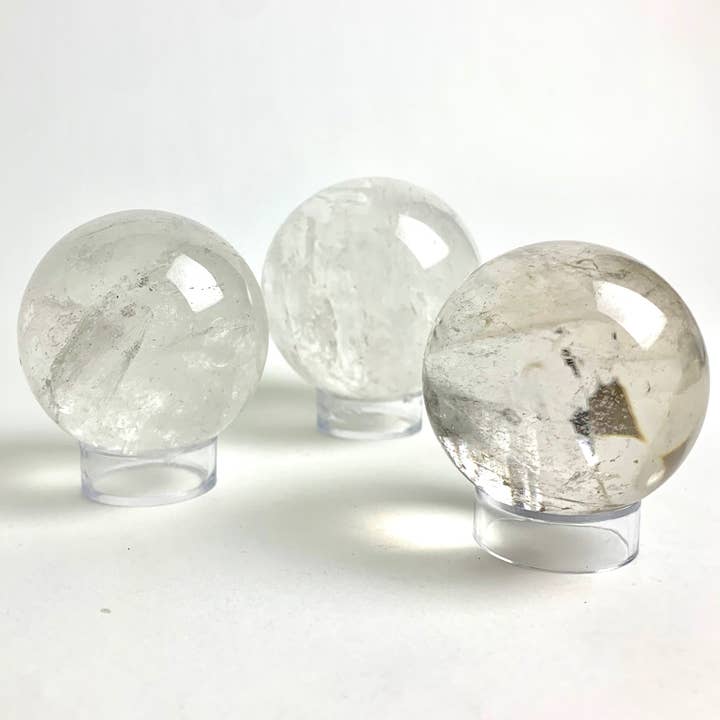 Crystal Quartz | Sphere | Choose a Size | Brazil for wholesale by Pelham Grayson Rose