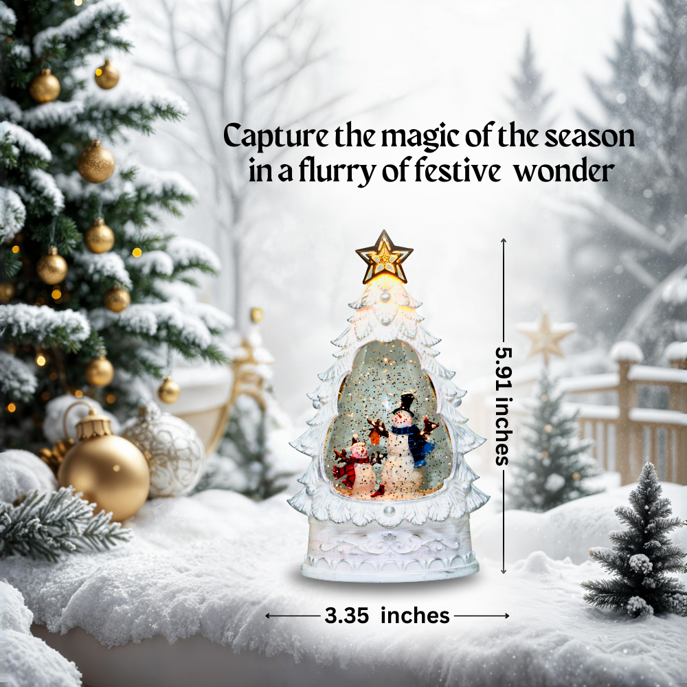 SINT - Wholesale Christmas Decoration - Christmas Musical Lighted Water Glitter Snow Globe Lamp2