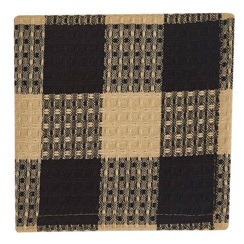 Park Designs - Wholesale Dishcloth - Wicklow Check Dishcloth - Black0