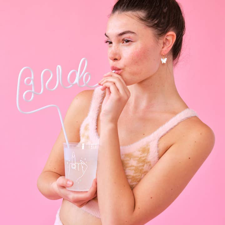 xo, Fetti - Wholesale Disposable Cup - Ring Finger Frost Flex Cups | bachelorette, iridescent1