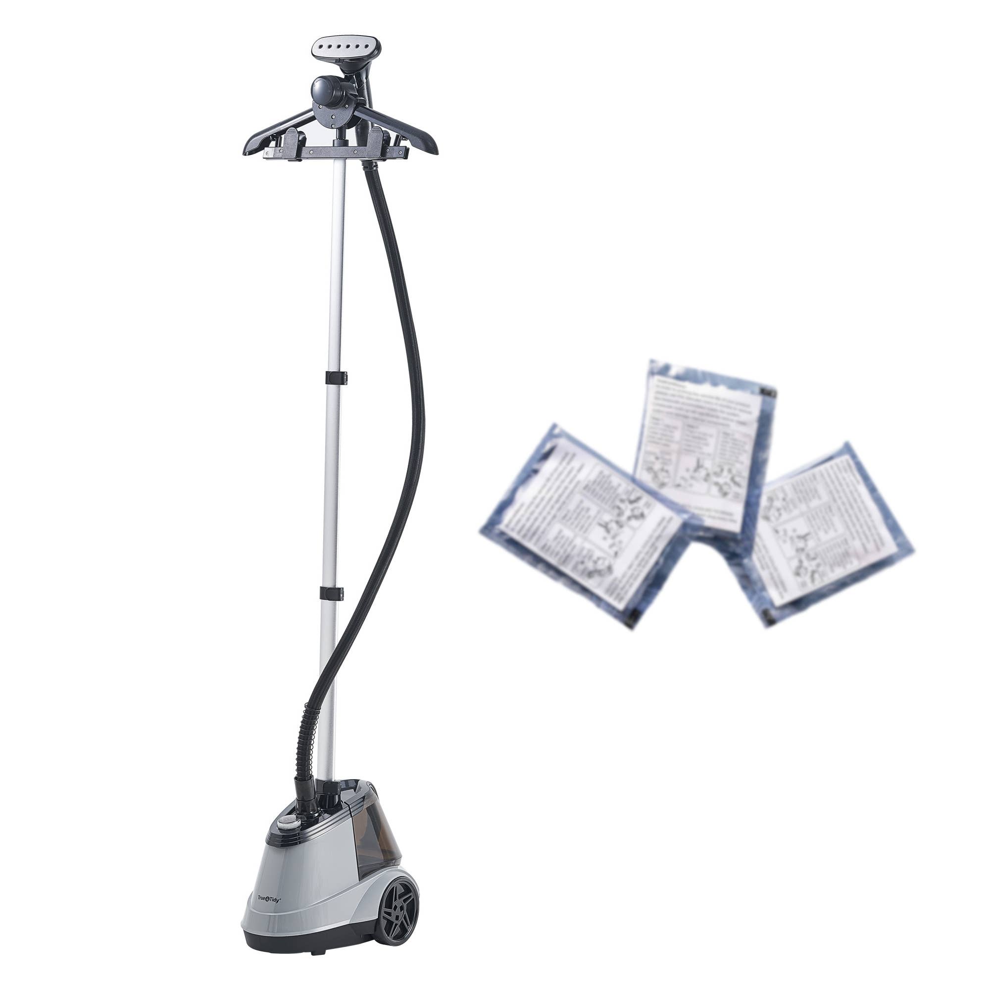 True & Tidy - Vente Défroisseur à vapeur pour vêtements - Défroisseur à vapeur professionnel pour vêtements avec 3 sachets de détartrant0