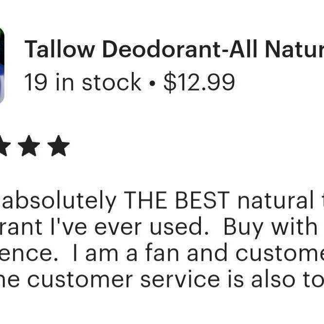 TheGoodFatCo - Wholesale Deodorant - Unisex - 🌿 Bring a 5-Star Favorite to Your Shelves Tallow Deodorant