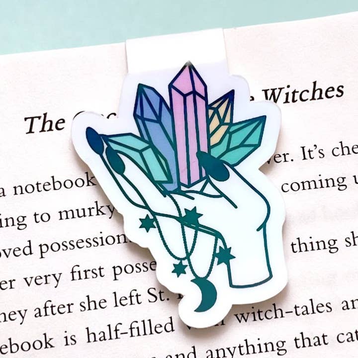 Holographic Crystals Hand Magnetic Bookmark for wholesale by My Secret Copy