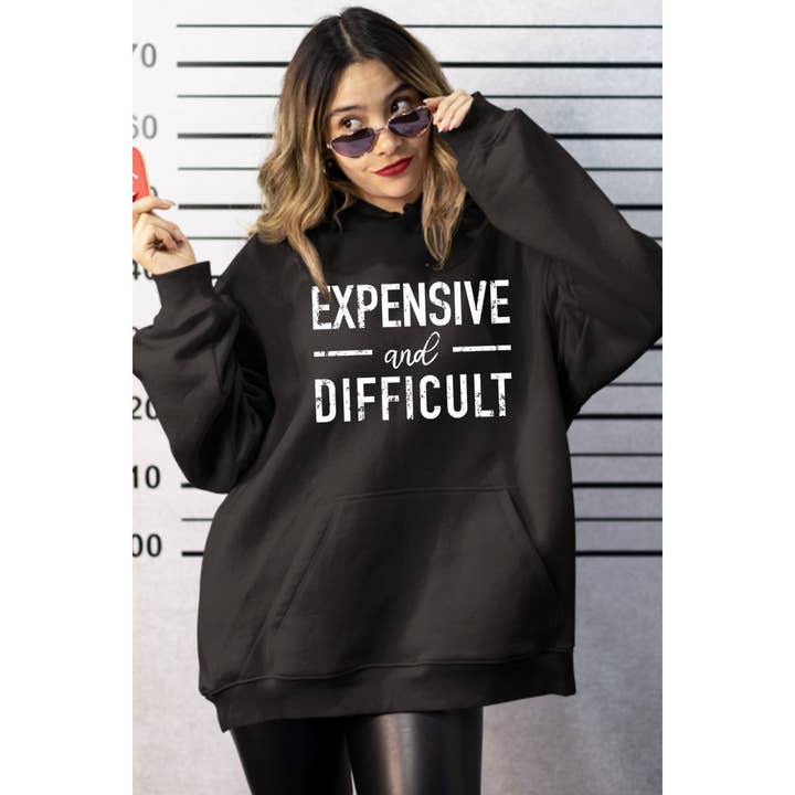 Nobrand – wholesale Hoodie - Dam – DYR GRAFISK HOODIE FÖR KVINNOR