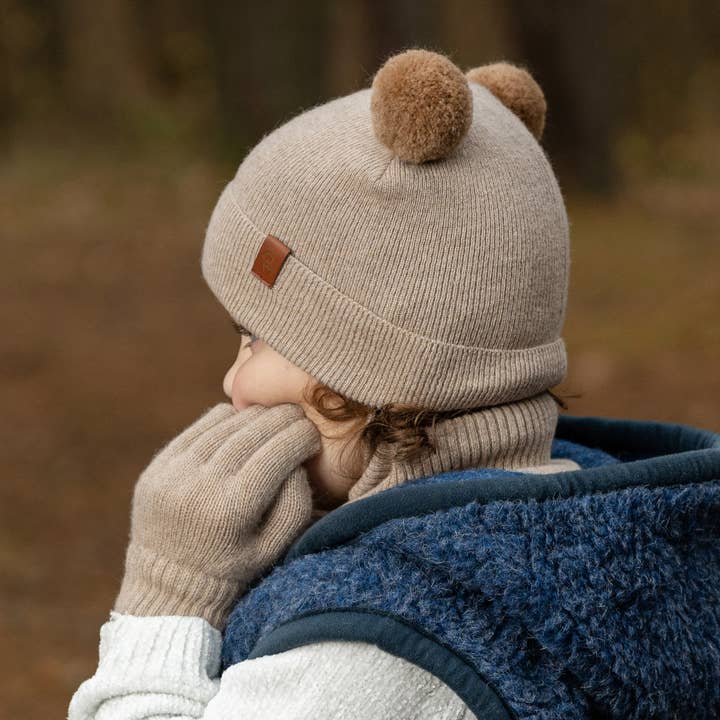 menique - Wholesale Beanie - Kids - Kids' Baby Beanie Knitted Merino & Cashmere8