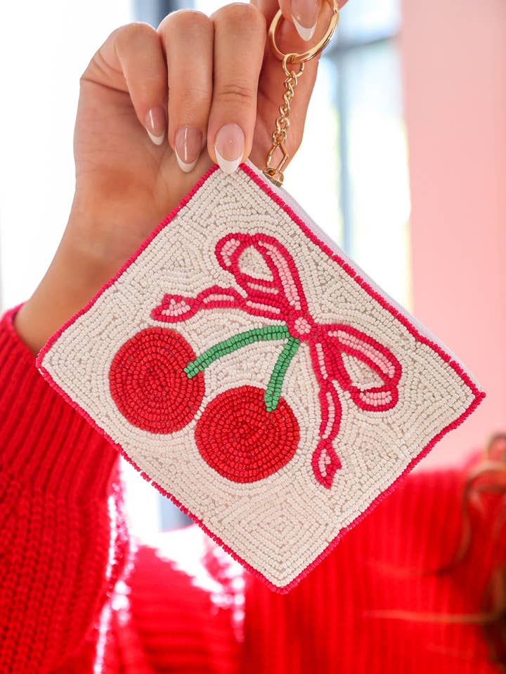 Kersenstrik Muntportemonnee voor wholesale door Jess Lea