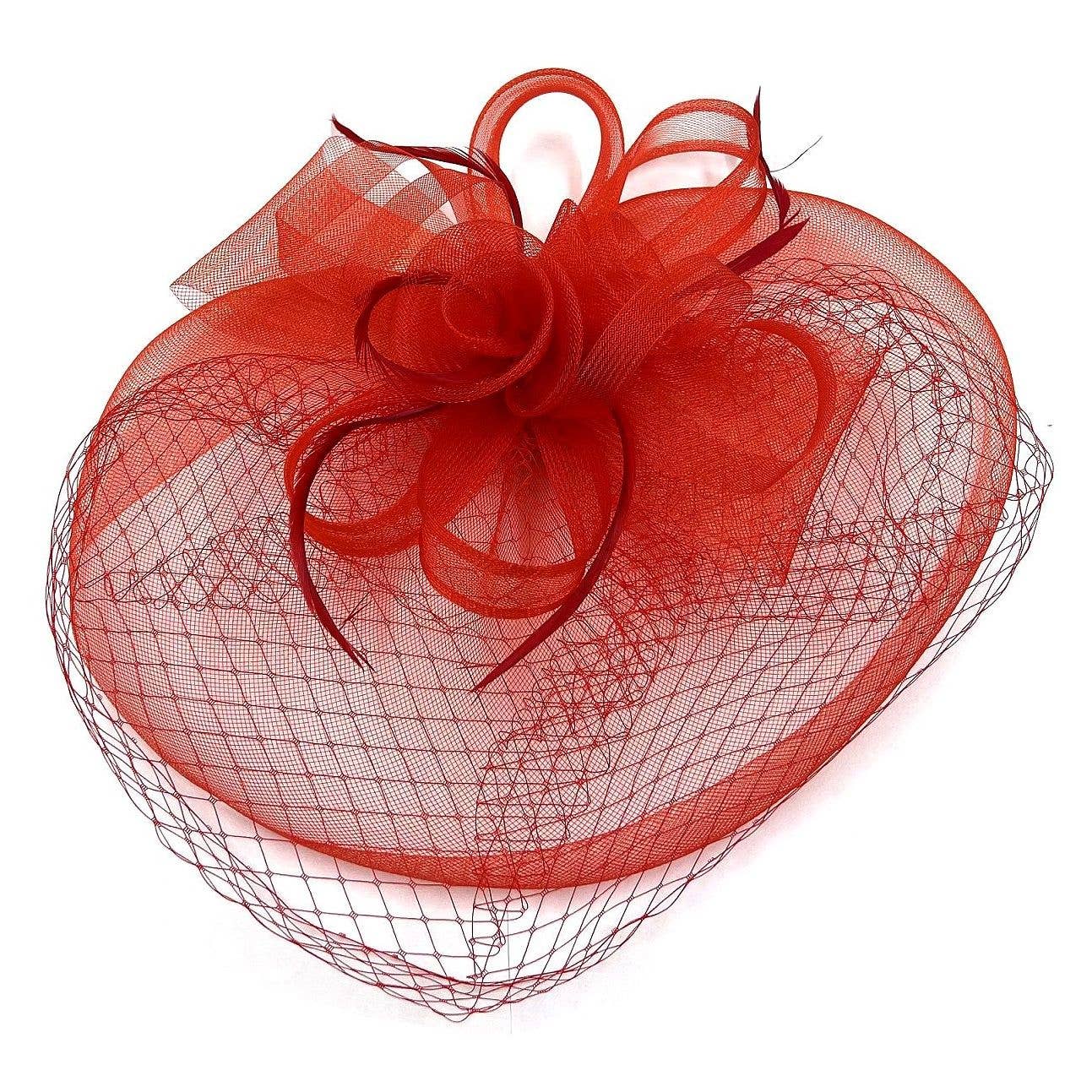 Diacly - Wholesale Fascinator Hat - Women's - Big Mesh Hat Veil Over Fascinator3