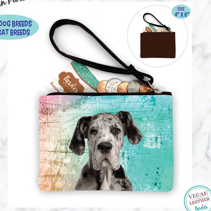 Great Dane Merle myntväska • Golvdisplay valfritt för wholesale av pawies