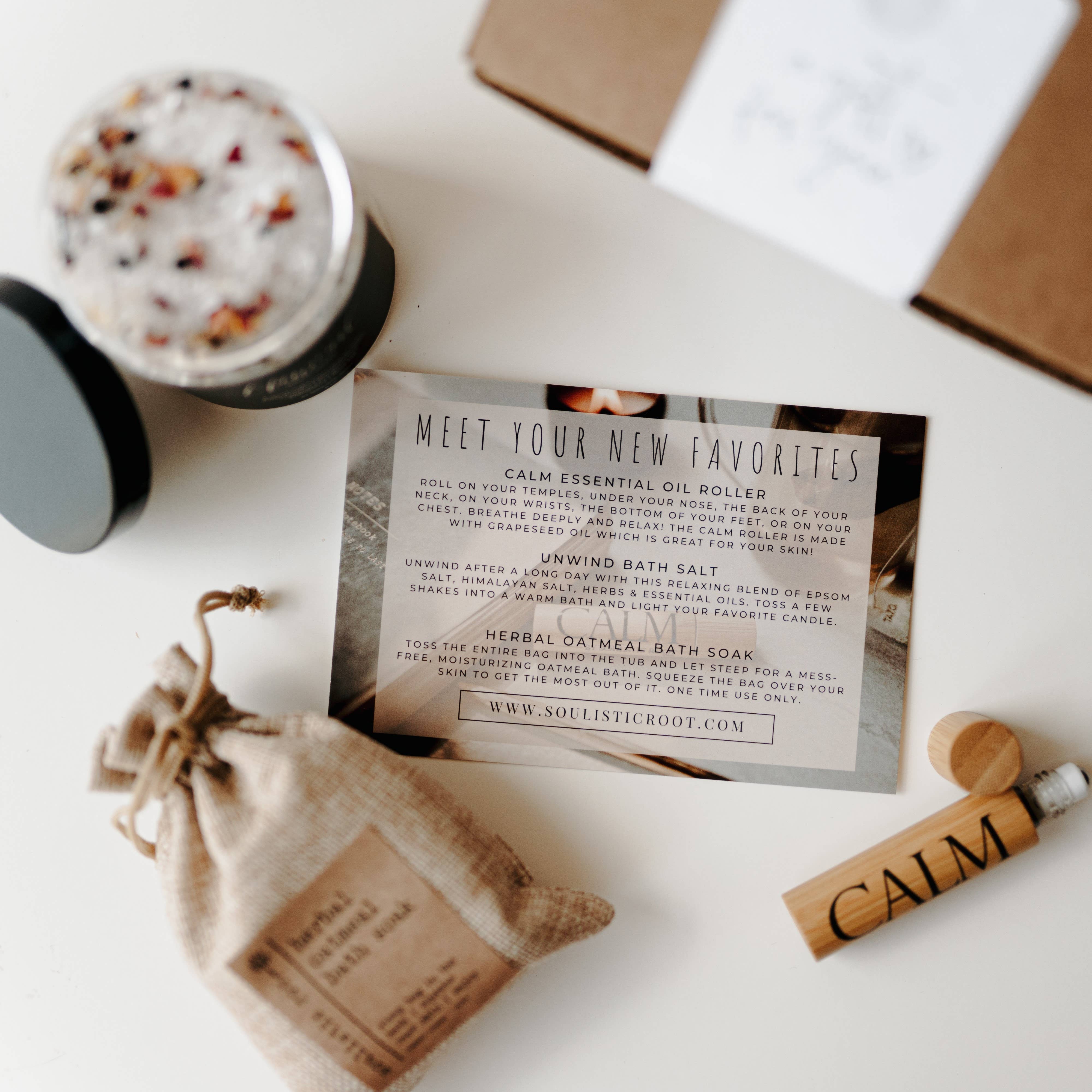 Soulistic Root - Essential Oils & Self Care Gifts - Wholesale Bath & Body Set - Corporate Gift Box – Relaxation & Self Care Gift Set6