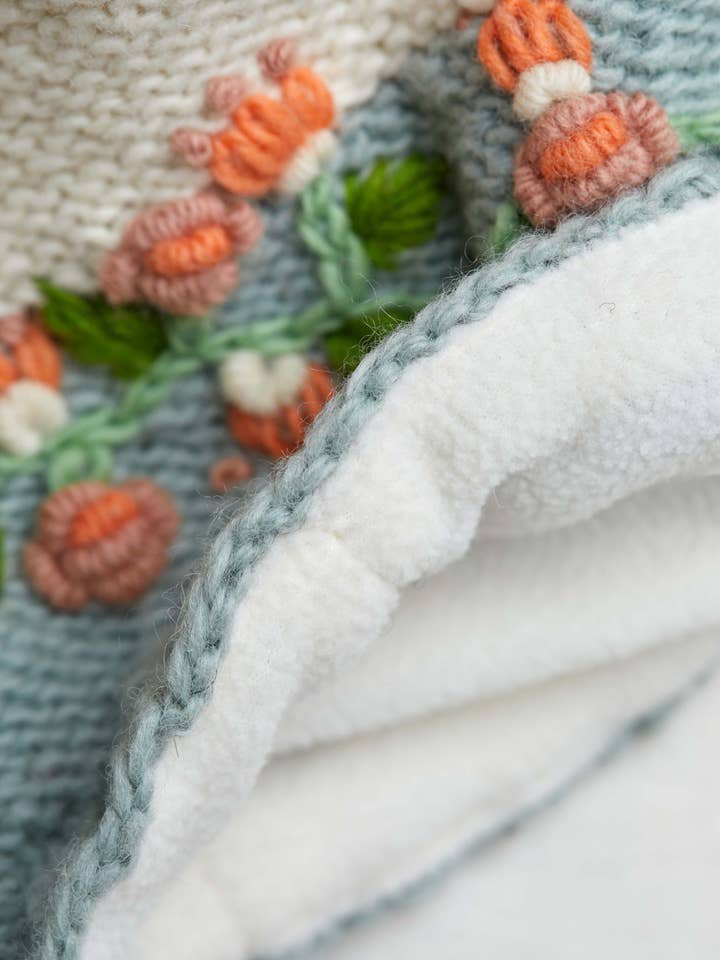 By Many Hands - Wholesale Slippers - Women's - Flora Sage Knit Slippers