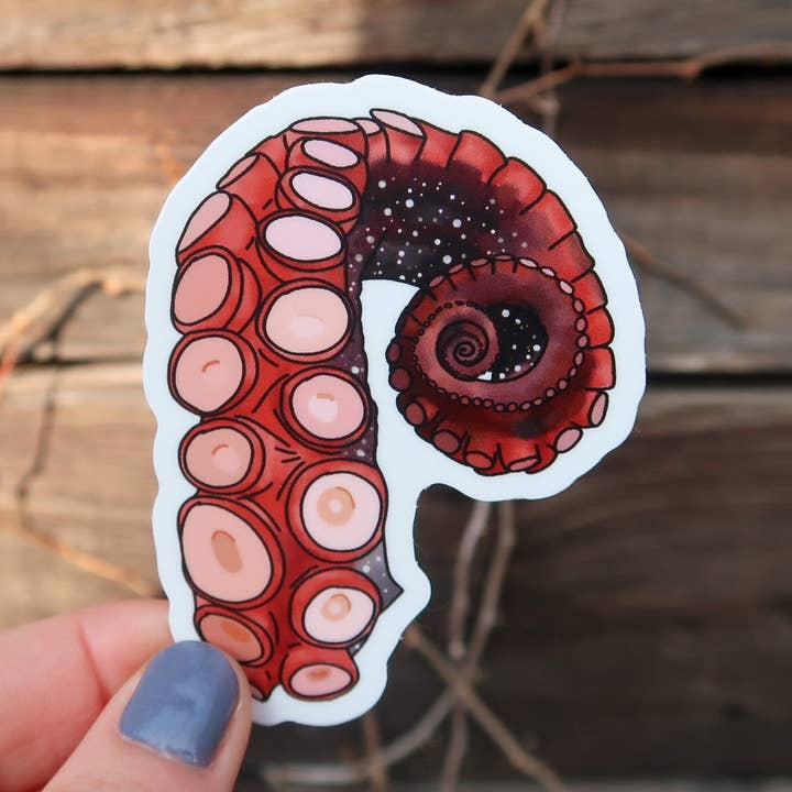 Pegatina de vinilo de pulpo tentáculo, perfecto para cualquier amante de la playa para venta al por mayor de Market on Mars