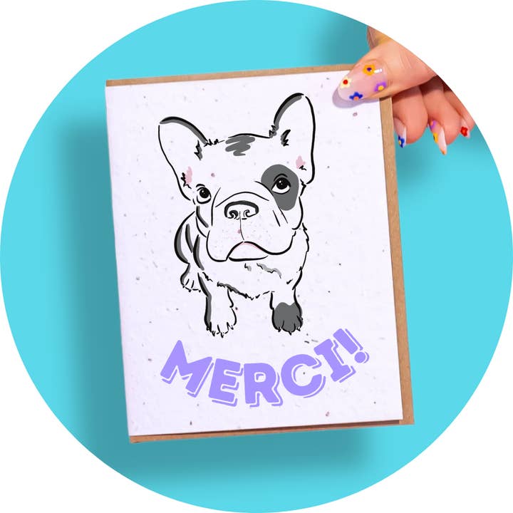 Merci! for wholesale by SowSweet Greetings Inc