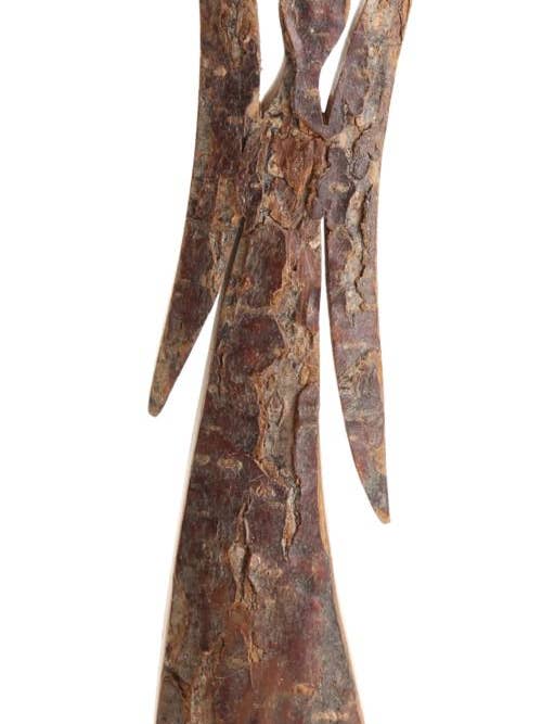 Guardian angel in bark 12 cm for wholesale by Dolfi