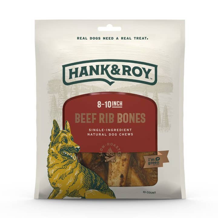 Hank & Roy Beef Rib Bones - 8-10 Inch - 10 Count for wholesale by Hank and Roy LLC