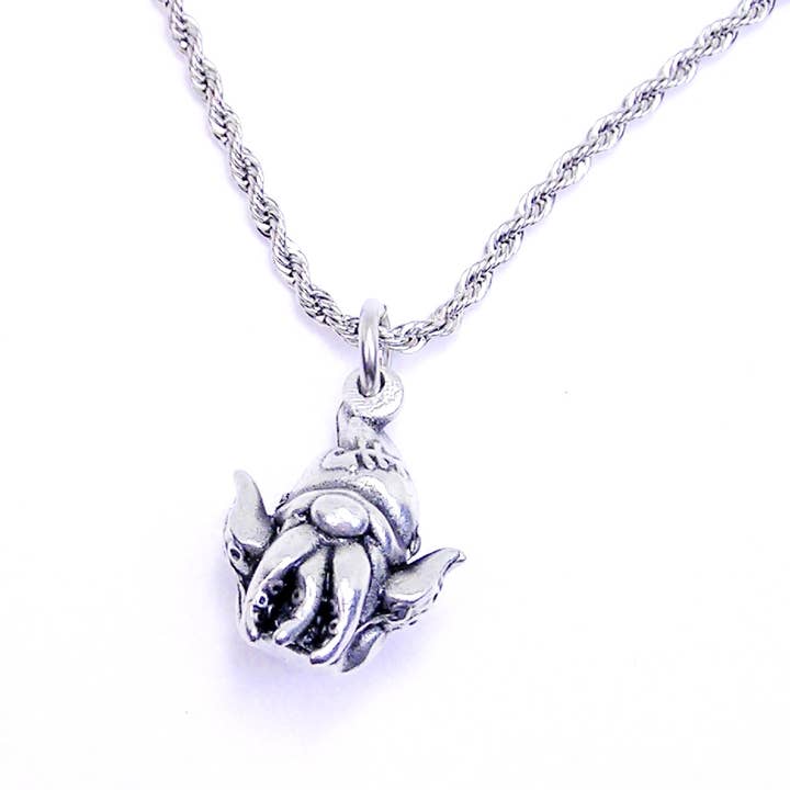 Chubby Chico Charms – wholesale Pendant/charm necklace – Kraken 3D gnome charm necklace Nordic folklore sea ocean