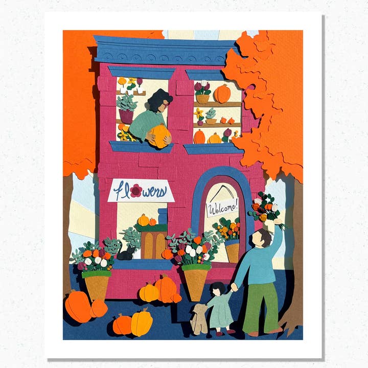 Impressão de Belas Artes: Sábado na Florista por atacado de Paper for the People