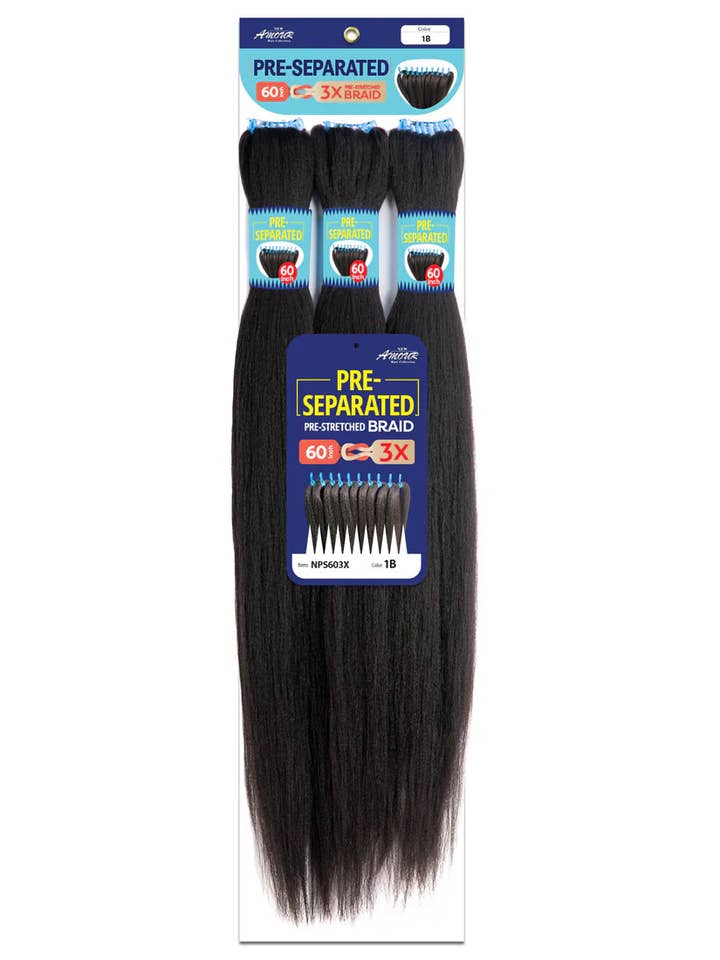 NATTY TRIPLE PRE-SEPERATED BRAID 60" for wholesale by Latour Hair Beauty Supply