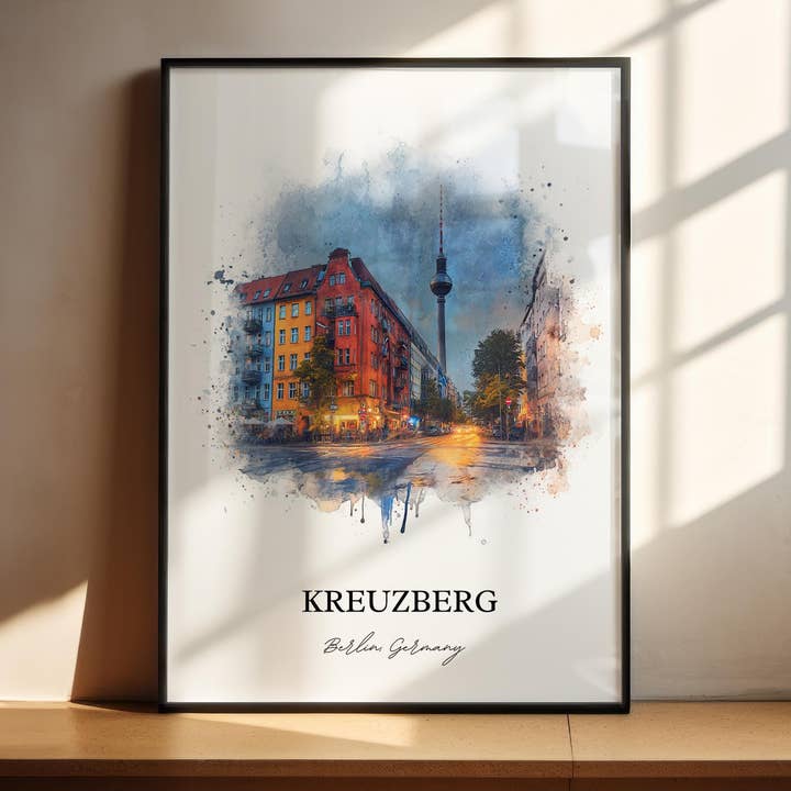 Kreuzberg, Duitsland – Aquarel Kunstdruk voor wholesale door Premium Travel Art
