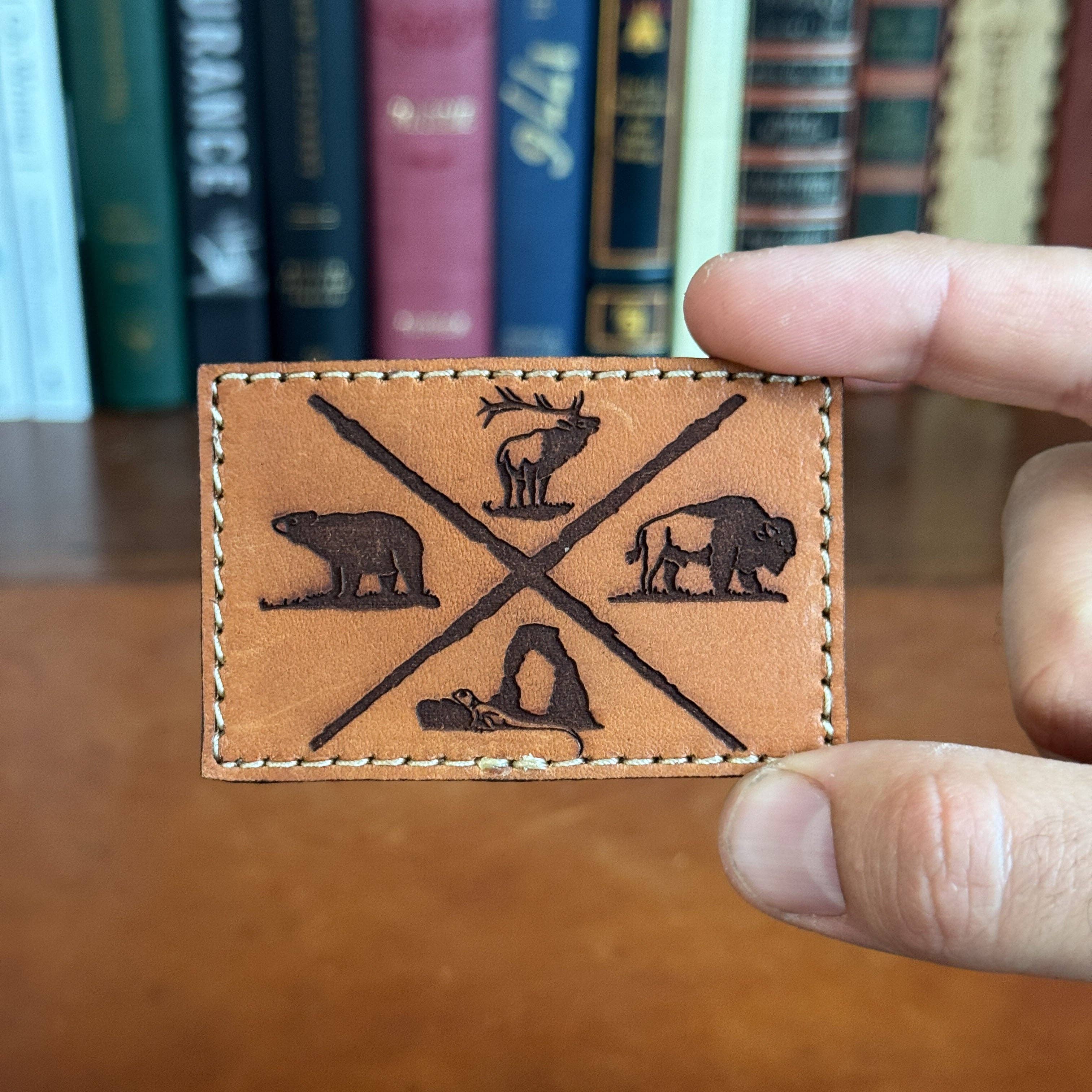 Kc Laser Co - Wholesale Patch - Adventure More - Leather Hook N' Loop Patch