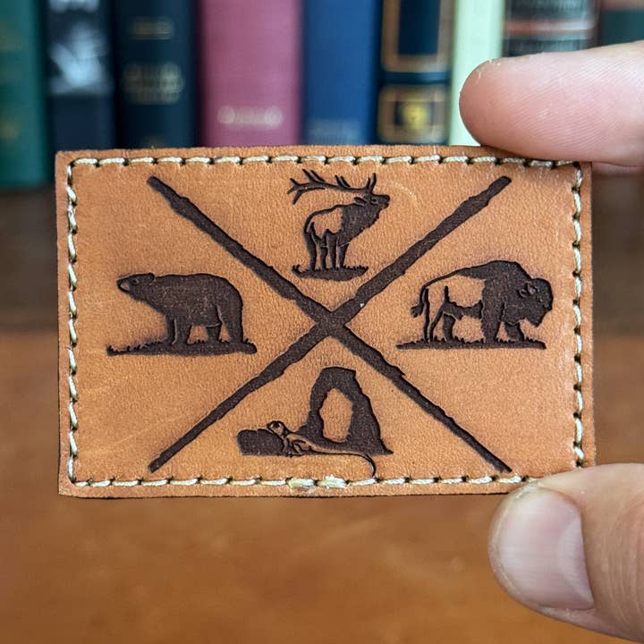 Avontuur Meer - Leren Klittenband Patch voor wholesale door Kc Laser Co