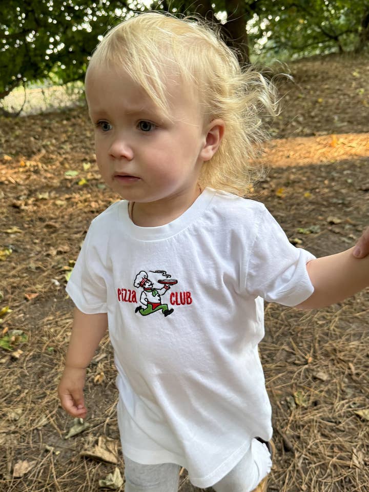 Morning Club Clothing - Wholesale T-Shirt - Kids - Pizza Club Organic Cotton Childrens T-Shirt1