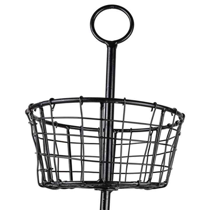 Foreside Home & Garden - Wholesale Basket - 3 Tier Tray Farmhouse Baskets Black Metal2