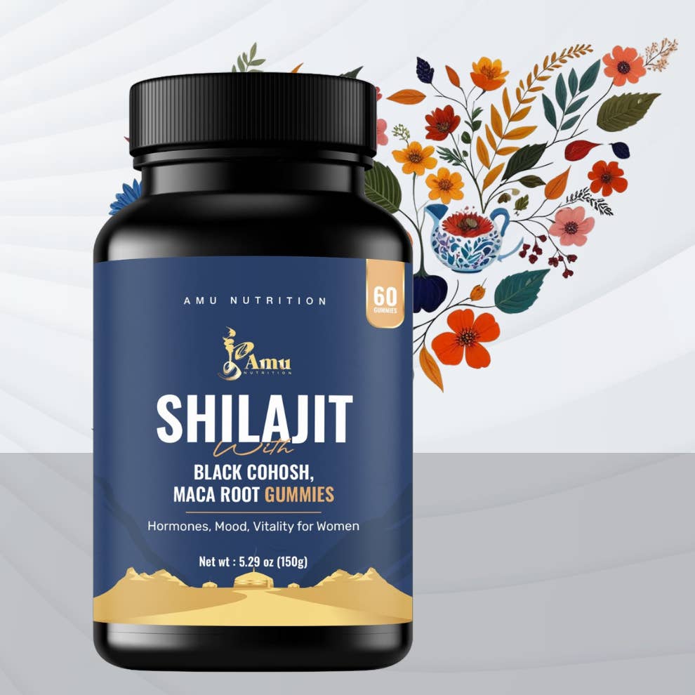 Amu Nutrition - Wholesale Oral supplement/vitamin - Shilajit with Mace root, Black Cohosh Gummies – 60 ct- Limited Early Access!