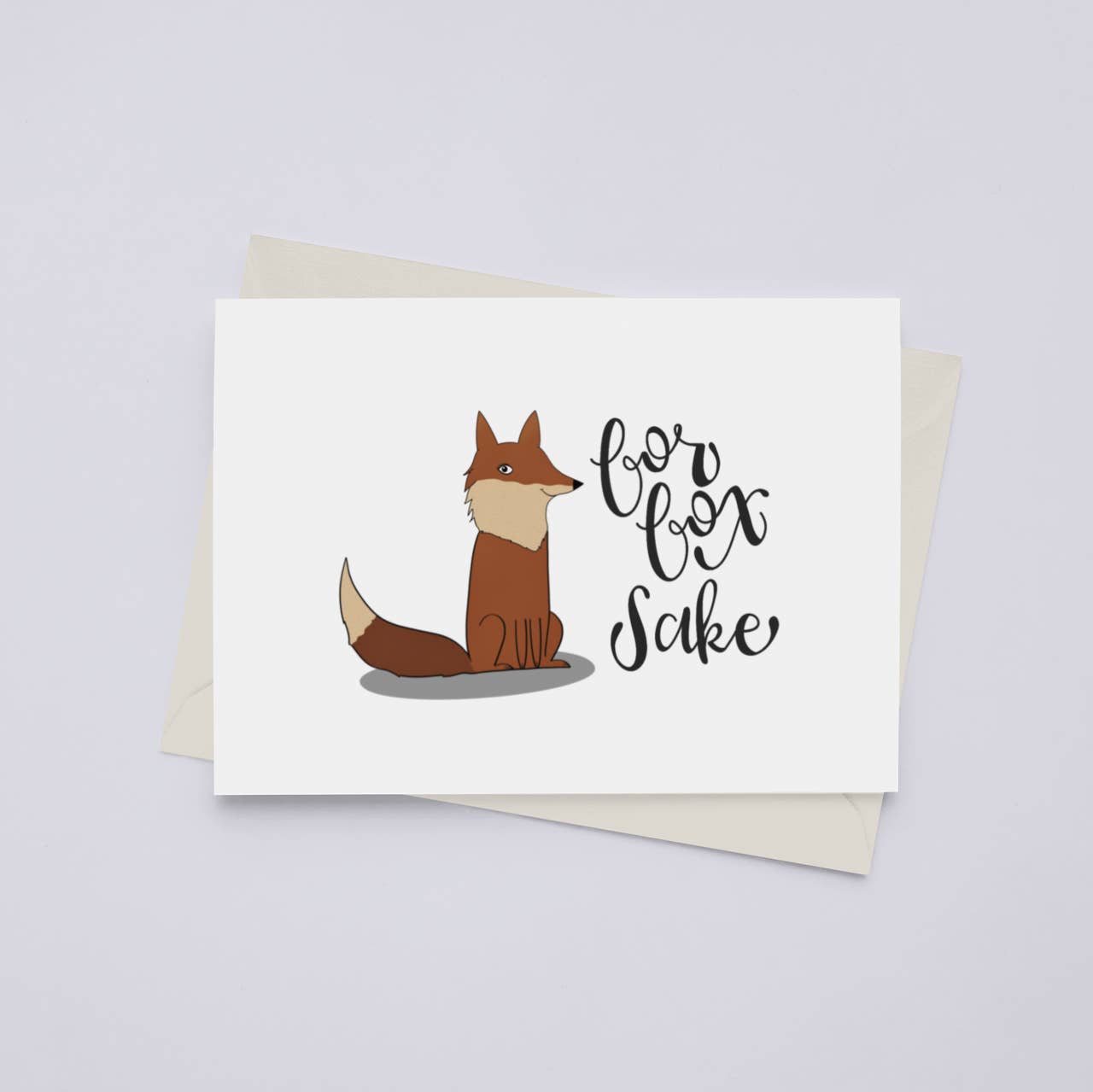 Black Cat Bazaar - Wholesale Everyday Greeting Card - For Fox Sake - Greeting Card