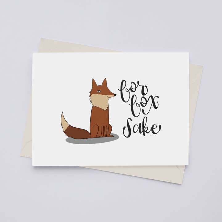 Black Cat Bazaar - Wholesale Everyday Greeting Card - For Fox Sake - Greeting Card0
