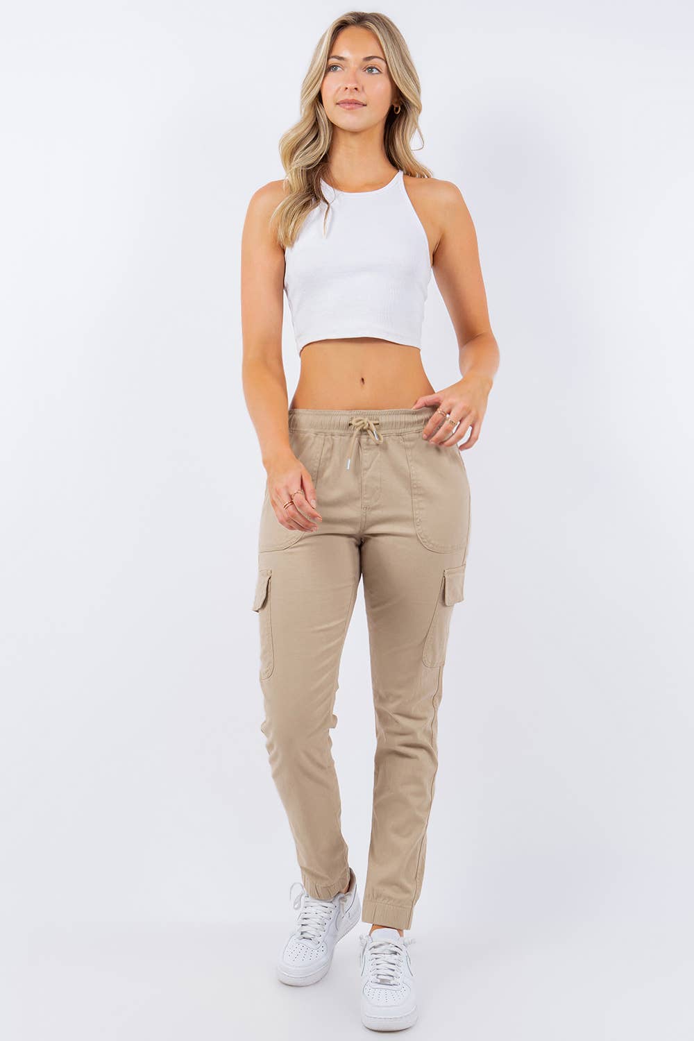 Veracci - Wholesale Pants - Women's - Stretch Twill Cargo Jogger Pants womens9