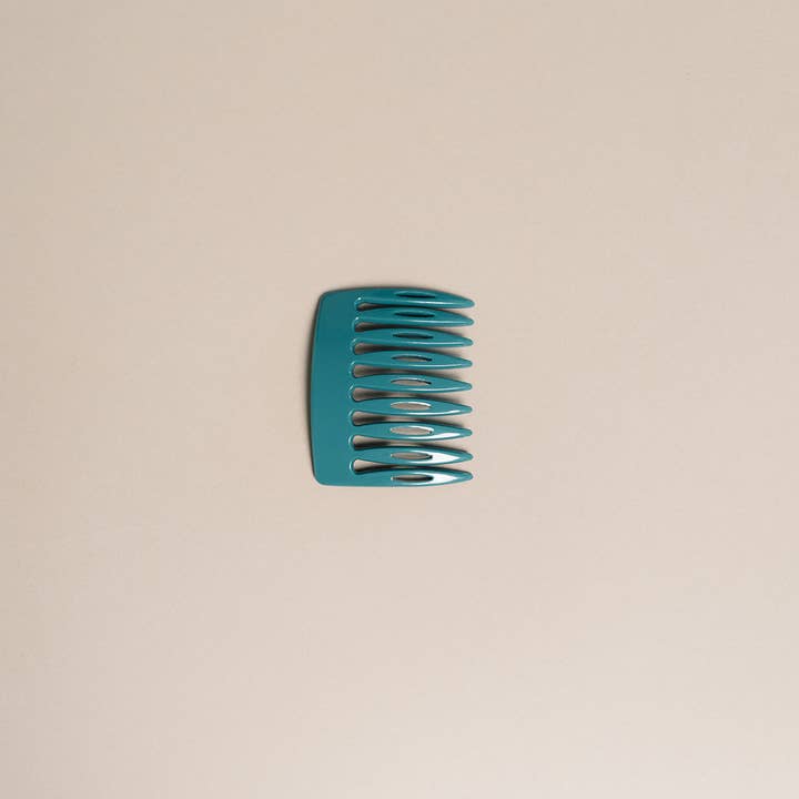 NAT + NOOR - Wholesale Hair Clip - Women's - French Side Hair Comb | Sailor | Turqoise Blue | Hair Slide
