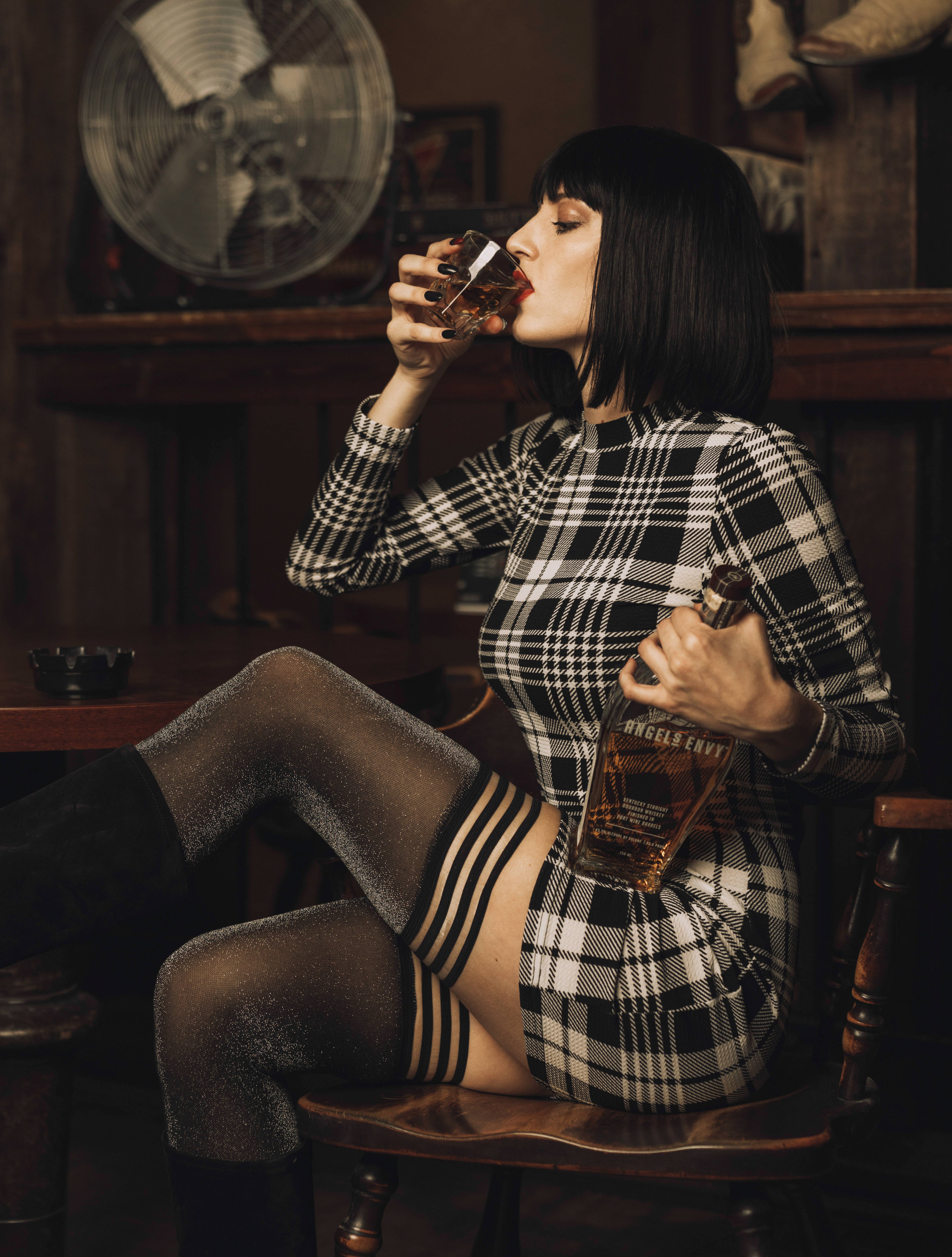 Kix'ies - Vendita all'ingrosso Autoreggenti e collant - Donna - Calze - Calze autoreggenti opache Kaylee Black Sparkle1