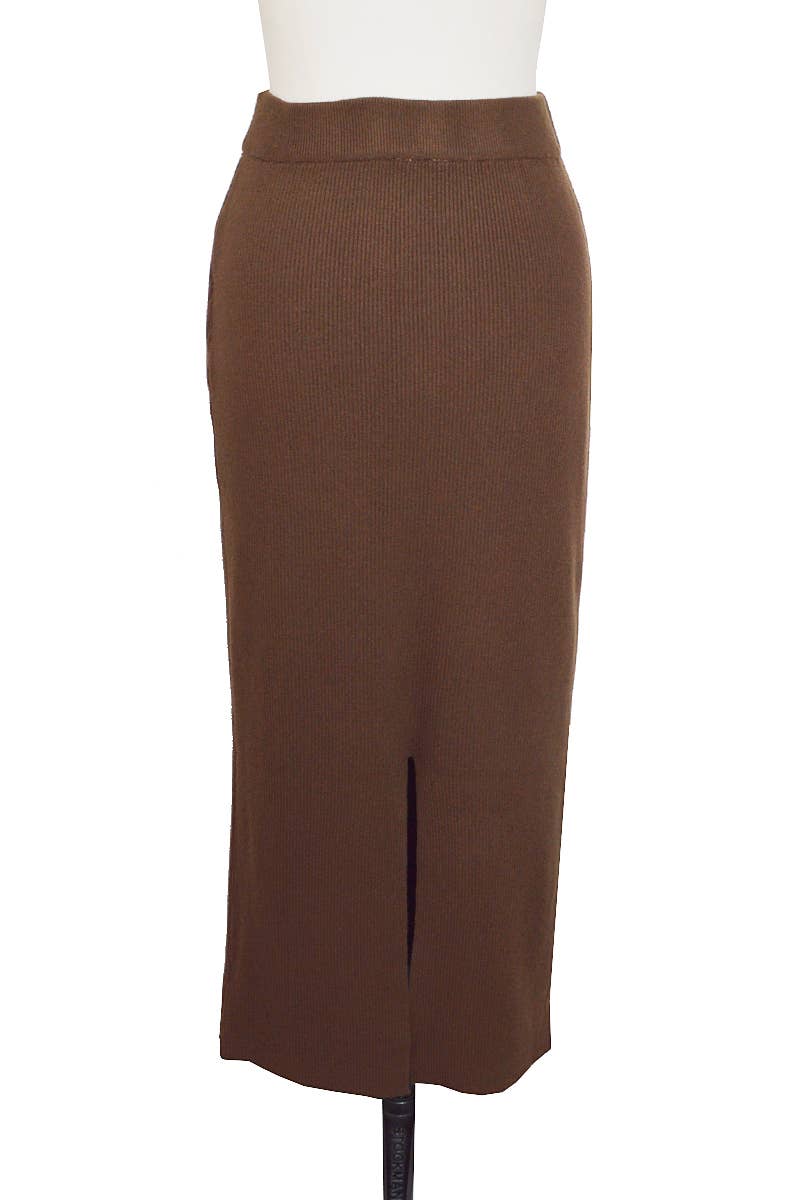 ELLI WHITE – Saia - Mulher por atacado – Saia longa de malha fina grossa8