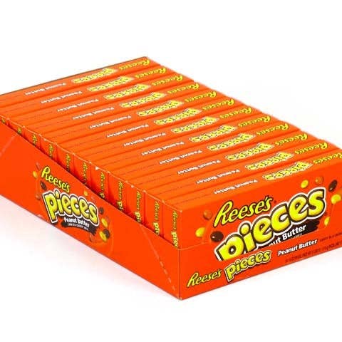 Shop The King - Vente Friandises enrobées de chocolat - Reese's Pieces Théâtre 4 oz Boîte Individuelle1